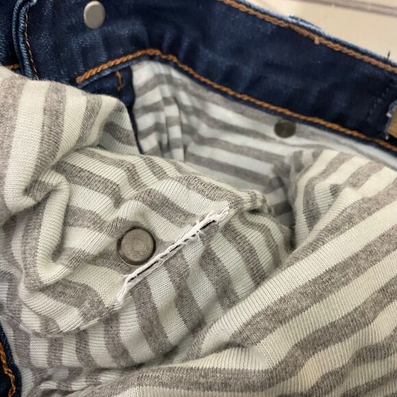 Crew Cuts Kids Distressed Ticking Lined Jeans/Denim, Size: 10 Blue - Picture 6 of 13